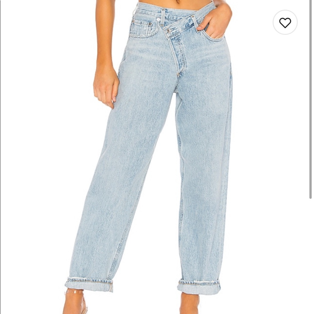 AGolde Criss Cross Jeans in Suburbia